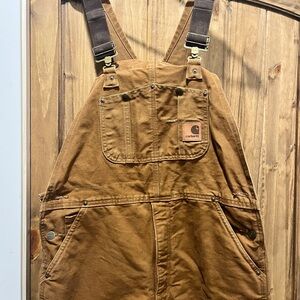 Carhartt Men's Firm Duck Insulated Bib Overall.